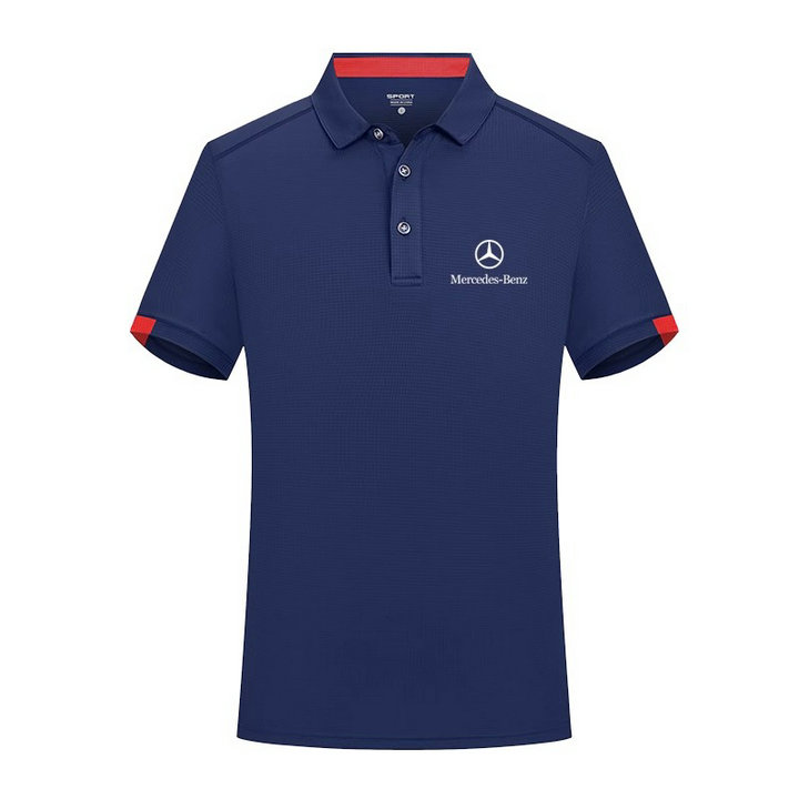 Polo Mercedes Benz Séchage Rapide pour Homme 2023 T-Shirts Manches Courtes